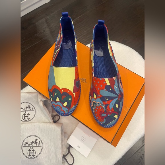 Brand New Hermes Espidrilles Tenerife Bleu size 40 - Picture 11 of 15